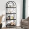 Tribesigns   4-Tier Open Bookshelf 70.8" Industrial Wood Bookcase Storage Shelves with Metal Frame Freestanding Display